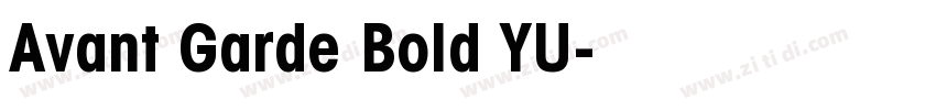 Avant Garde Bold YU字体转换